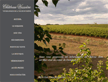 Tablet Screenshot of chateau-vessiere.com